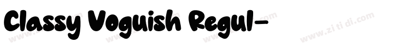 Classy Voguish Regul字体转换